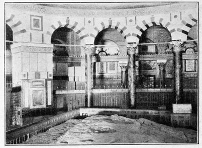 Interno della Moschea di Omar, da Gerusalemme di Charles Diehl da French Photographer